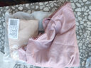 欧迪芬（Ordifen）秋冬年健康棉质内裤女舒适柔软透气吸汗小裤蝴蝶结2条装送女友 灰紫色+香槟肤  L (165/95) 实拍图