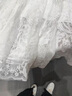 微光里旗袍内搭衬裙蕾丝网纱半身裙松紧复古旗袍搭配打底遮胯显瘦长裙子 镂空花边裙【白色 均码】 薄款 实拍图