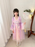 安妮优儿女童汉服夏款樱花公主古装连衣裙2025新款夏季儿童装超仙古风裙子 紫色 160 实拍图