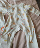 贝瑞加（Babyprints）宝宝连体衣2件装婴儿纯棉系带哈衣新生儿爬服亲肤柔软 黄66 实拍图