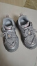 哈比熊（HOBIBEAR）儿童运动鞋春秋季透气男女童休闲运动鞋时尚老爹鞋511021银色34码 实拍图
