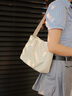 VANESSA HOGAN VH女包柔柔褶皱包百搭通勤托特包大容量单肩包腋下包圣诞礼物 米白 (大容量 简约柔软) 实拍图