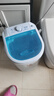 小鸭迷你洗衣机小型单桶半全自动杀菌宝宝宿舍婴儿童微型脱水甩干 大功率电机+蓝光抑菌+蓝色款 实拍图
