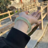 樱优高端冰种青白玉手镯女款圆条细款和田玉晴水镯子精品珠宝玉石翡翠 52-53一般80多斤 实拍图