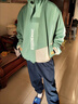 男童春秋款儿童夹克外套衣服外套男童外出服派克服大童童装外套 EOM绿色 160 建议身高150厘米左右 实拍图