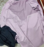 徽昂运动套装瑜伽服套装跑步运动服健身速干衣t恤拼网短袖束脚裤紫M 实拍图