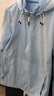 JEEP SPIRIT吉普防晒衣男夏季冰丝薄款透气可拆连帽外套防紫外线户外防晒服 蓝色 XL （125-140斤） 实拍图