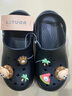 乐拖沙滩熊 凉拖鞋女夏季室外穿厚底卡通居家女士洞洞鞋 黑色39-40 实拍图