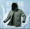 京东京造【聚热羽绒plus+】男士羽绒服外套冬季防钻绒中长款黑色S 实拍图