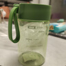 富光塑料水杯BB杯子女生夏季高颜值便携简约随行可爱泡茶杯家用耐热 罗勒绿【茶隔+精准刻度】370ml 实拍图