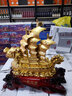 聚善缘一帆风顺船摆件帆船大号工艺品定制办公室桌摆件招财店铺开业送礼 中号船镀金色41*18*43cm 实拍图