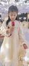 安妮优儿女童连衣裙秋装2025儿童蓬蓬纱公主裙洋气女孩裙子 香槟色 150 实拍图