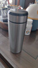 希诺保温杯男士不锈钢泡茶杯子商务办公车载水杯XN-5607A本色 370mL 实拍图