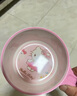 五和（WUHE）辅食碗儿童餐具宝宝吃饭碗卡通带手柄婴幼儿碗耐树脂食品级防烫 凯蒡猫单柄碗400ML+勺子 实拍图