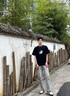 ABXA短袖t恤男士夏季新款纯棉美式上衣服五分宽松情侣半袖休闲体恤衫 小猫深灰色 XL 【建议125斤-140斤】 实拍图