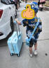 G.DUCKKIDS小黄鸭儿童行李箱可坐可骑小型拉杆箱小型登机箱旅行箱密码皮箱 薄荷绿 20英寸 【可坐承重100斤】 实拍图