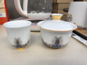容山堂珐琅彩泡茶杯陶瓷主人杯单杯茶盏公道杯盖碗茶洗壶承茶壶功夫茶具 金丝珐琅彩品茗茶杯-宝蕴款 实拍图