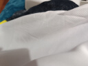 【透气排汗】网眼速干健身衣男士运动短袖t恤男宽松体恤休闲背心 白色【短袖款】 4XL （155-170斤） 实拍图