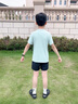 安踏儿童男童速干短袖2025夏季冰爽T恤短装运动儿童装A72527105 实拍图
