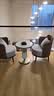 会客沙发椅轻奢现代休闲酒店休息商务售楼处接待洽谈桌单人椅组合 【灰色】单椅 实拍图