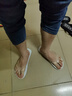 Dwayne广东人字拖男防滑耐磨外出拖鞋夏季男士凉鞋外穿2025新款休闲高端 透明-白色 42-43 M【鞋长275mm】建议42-43 实拍图