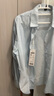 森马（Semir）长袖衬衫女中长款凉感防晒衣宽松叠穿纯色白衬衣109324105001 实拍图
