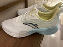 安踏（ANTA）男鞋运动鞋男氢跑4新款网面透气休闲鞋子男户外鞋缓震跑步鞋男 象牙白/氧气蓝 【秋冬网面】 42 实拍图