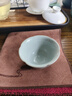 雅瓷汝窑主人杯单杯陶瓷功夫茶杯单个品茗杯冰裂天青色可养汝瓷葵口杯 汝窑葵口杯（一只） 50ml 1只 实拍图