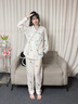 家の时光（Ht-home）夏季薄款月子服孕妇睡衣产妇哺乳衣产后喂奶衣产妇待产家居服套装 【双层纱布 亲肤柔软】小蓝鸭 M码 推荐95-125斤 实拍图