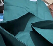 瀚会纯棉洗手衣女衣服刷手服长袖男医生洗手服口腔手术工作服短袖牙科 男款绿色短袖【京仓发】 2XL （女160斤内，男200斤内） 实拍图