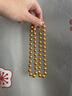 瑞福源黄金圆珠项链999足金包足银光珠佛珠时尚百搭男女同款节日送礼物 圆珠项链 包金5克总重约85克【10MM】 实拍图