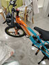 凤凰山地自行车男女变速山地车碟刹青少年儿童自行车学生单车 星际 橙蓝【铝架】21速+后座车灯+三刀 20寸【适合125-160cm】 实拍图
