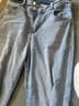 真维斯冰丝牛仔裤女2025春夏季薄款高腰直筒宽松阔腿裤天丝垂感拖地裤子 浅蓝色九分(建议身高158CM以下) S (建议86-96斤) 实拍图