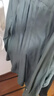 京东京造衬衫男纯色长袖商务衬衫法兰绒男士纯棉舒适衬衣外套 绿色 42 实拍图