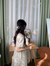 哈熙牛女童夏装连衣裙2025新款大童女装公主裙洋气12岁女孩儿童雪纺裙子 黄色  此款偏小一码 150身高140-150cm 实拍图
