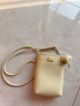 CAMPUSKITTEN高级感可爱小象迷你手机包2025新款单肩斜挎包女糖果手机袋 淡黄 实拍图