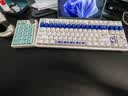 达尔优（dareu）EK87pro陶瓷机械键盘 87键有线/无线/蓝牙三模连接客制化游戏键盘 陶瓷釉下青-桃C拿铁轴 实拍图