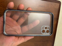 奶小鸭 适用苹果11手机壳 iphone11保护套全包透明超薄硅胶纯色简约防摔磨砂软壳 轻奢磨砂【亮黑色】+全屏钻石膜 实拍图