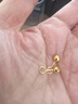 中国黄金（CHINA GOLD）黄金耳钉女足金圆珠耳钉小金豆耳饰七夕情人节礼物送女友老婆 约3mm圆珠耳钉一对约1克 实拍图