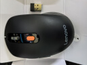 联想（Lenovo）无线蓝牙双模充电鼠标 蓝牙5.0/3.0 便携办公鼠标人体工学设计 Howard理性黑充电版 实拍图