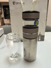 格亚（GEYA）抗菌纯钛茶水分离杯 纯钛保温杯纯钛杯温显泡茶杯子水杯定制礼盒 枪灰色【套装版】500ml 实拍图