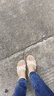 大东凉鞋女2025夏季新款休闲坡跟一字扣细带坡跟纯色女鞋0021 米色 （第二批） 36 实拍图