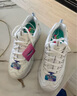 斯凯奇小白熊|透气情侣增高厚底百搭小白鞋女复古休闲老爹鞋男运动鞋 实拍图