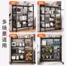 喻品置物架落地厨房多层多功能微波收纳果蔬储物架zw170四网长90 实拍图
