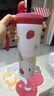 Tagi.怦怦花田钻石大容量316L吸管杯保温保冷杯冰霸杯1200ml 水果吨吨（赠吸管刷一支） 1200ml 1200ml 实拍图