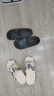安尚芬不臭脚夏季凉拖鞋男士户外穿软㡳居家浴室防滑按摩㡳踩屎感地板拖 黑色 46-47 (285mm) 适合45-46 实拍图