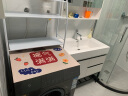 艺乐雅（YILEYA）白色实木浴室柜组合轻奢岩石一体盆洗脸洗手盆柜卫生间智能洗漱台 80CM地柜(普通镜柜+五金配件) 实拍图