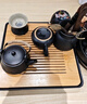 京东京造 茶具整套 套装手绘功夫茶具茶壶茶盘提梁壶 7件套【礼盒装】 实拍图