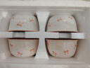 【⭐爆款】蝴蝶结少女心陶瓷碗勺釉下彩高颜值餐具饭碗甜品碗 蝴蝶结米饭碗4只混搭 实拍图