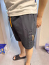 港蒂湾短裤男士夏季潮牌字母压花五分休闲裤青少年运动中裤学生夏季短裤 黑色 2XL -（150-170斤左右） 实拍图